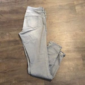 Athleta Sculptek Grey Skinny Jeans; Sz 8 Tall